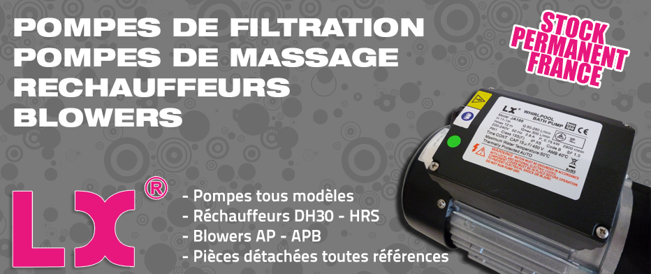 Pièces et produits LX WHIRLPOOL pour spa